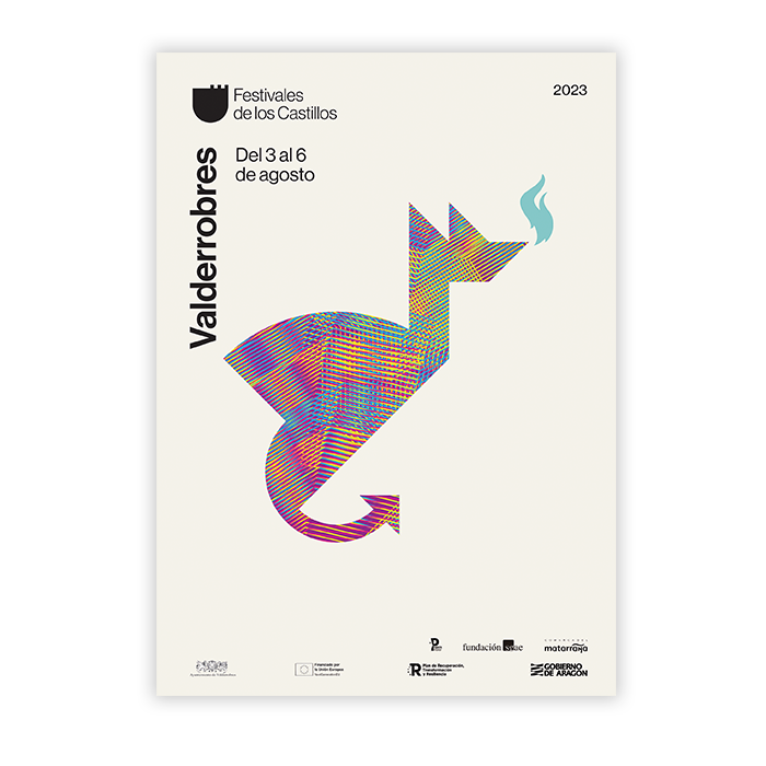 cartel Valderrobres Festivales de los Castillos y Puerta al Mediterraneo 2023